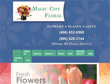 Tablet Screenshot of magiccityfloral.com